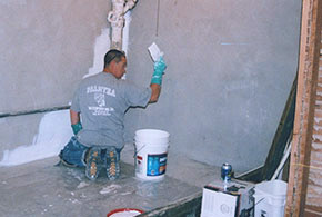 waterproofing basement wall